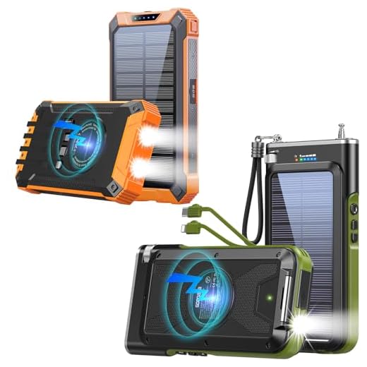 HIGH-CAPACITY Solar Power Bank & Wireless Charger