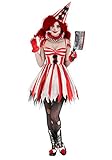 Women's Sinister Circus Clown Costume X-Large