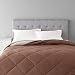 AmazonBasics Reversible Microfiber Comforter - King, Chocolate
