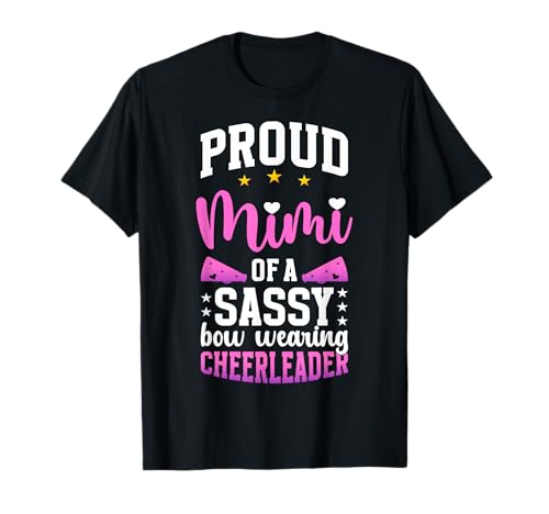 Proud Mimi Of A Cheerleader Mimi Cheer Mimi Grandma T-Shirt