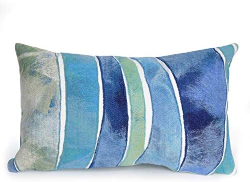 Liora Manne 3126/04 Waves Ocean Pillows 12" X 20"