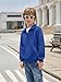 Haloumoning Boys Quarter Zip Quilted Sweatshirts Kids Fashion Long Sleeve Pullover Clothes 5-14 Years Royal Blue