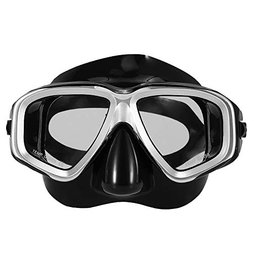Anself Adultos Máscara de Mergulho Anti-fog Mergulho Snorkeling Máscara de Natação Óculos de Lente d
