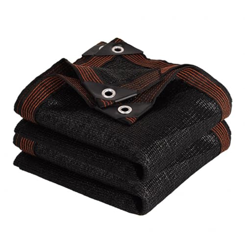 Bâche de maille d'ombrage 80% résistant aux UV filet noir avec œillets - 3