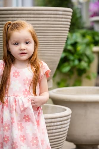 Image of monica + andy Short Sleeve Let's Dance Dress, Organic Cotton Playwear Clothes for Girls, Kids, Toddler & Infant Sizes