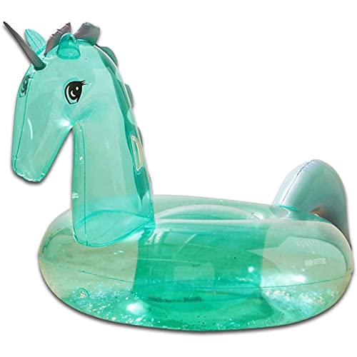 Flotteur de piscine gonflable à paillettes avec supports épaissis résistants