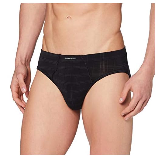 LOVABLE Classy Slip, Nero (Nero 004), Medium (Taglia Produttore:-4-) Uomo