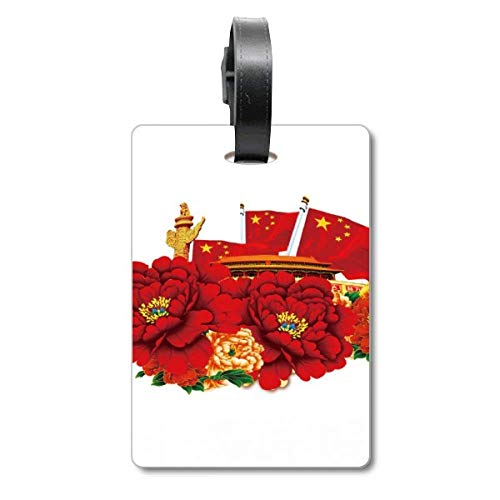 Étiquette valise drapeau rouge 5 étoiles Tiananmen haute qualité