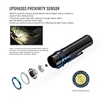 OLIGHT Baton3 Pro Max 2500 Lumens Rechargeable Compact EDC Pocket Flashlights with Safety Proximity Sensor, for Camping, Hiking, and Emergency (Cool White Light: 5700~6700K) - Image 5