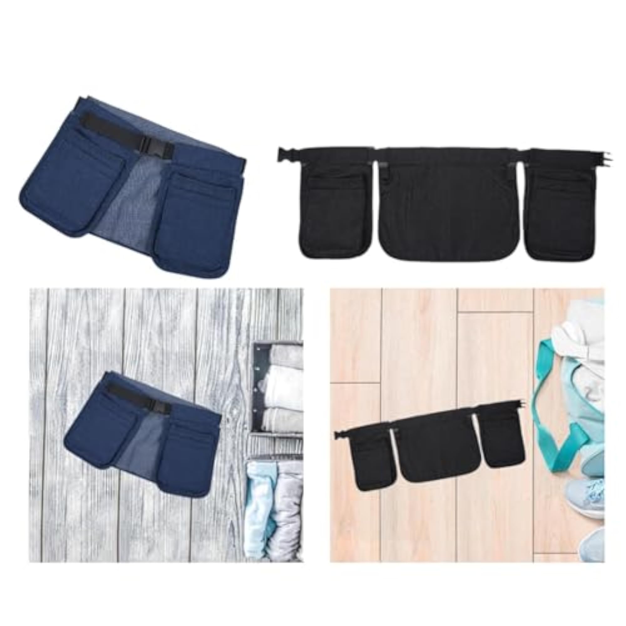 Sturdy Denim Waist Bag Zipper Pack for Hiking