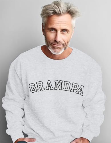LUKYCILD Grandpa Gifts Embroidered Sweatshirt: Grandpa Shirt Men Funny Dad Sweatshirts Casual Long Sleeve Tops2