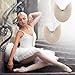 Sibba Toe Pouches Pads 2 Pcs Ballet Dance Pointe Pads Shoe Socks Knitted Fabric Toe Cap Cover Wrapped Protector Cushion Women Ball-of-Foot Cushions Anti-Slip Toe Half Socks Insoles