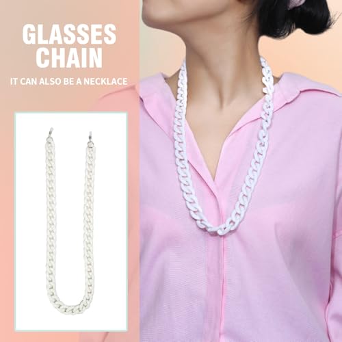 Image of Acrylic Glasses Chain for Women Men Reading Eyeglass Strap Sunglasses Holder Mask Lanyard Chain for Adults