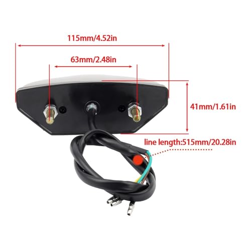 Feux arrière universel 12V pour moto et scooter tout-terrain - 7