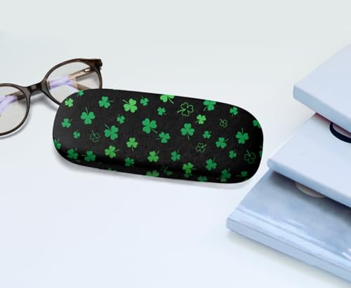 Image of WIRESTER Hard Shell Eyeglasses Case, Clamshell Sunglasses Holder Protective Cover with Microfiber Cloth