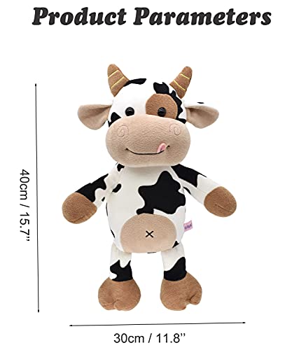 Hwd Cute Stuffed Animals Doll, 16'' Soft Plush Cow Toy Gifts For Kids, Toddler, Birthday, Valentines, Christmas #TOP1