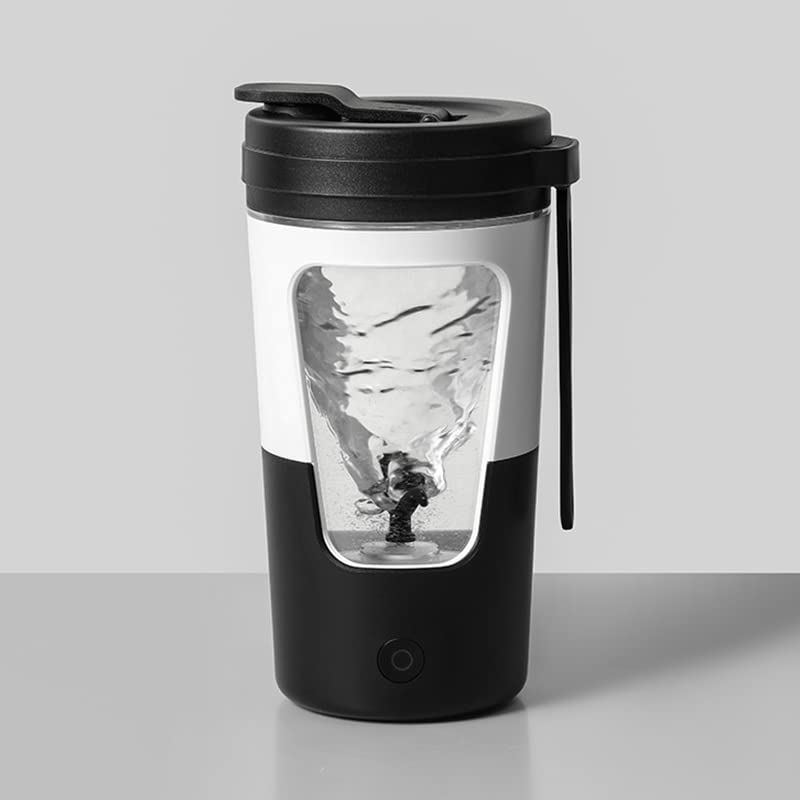 430ml Self Stirring Coffee Mug, Electric Stainless Steel Automatic Self Mixing Cup and Mug for Coffee Tea Hot Chocolate Milk Mug (Black)