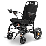 Aotedor 37lbs Lightweight Carbon Fiber Electric Wheelchairs for Adults 30 Miles Long Range Foldable Motorized Wheelchair with Dual 12Ah Batteries & Dual Motors,Intelligent Portable Airline Approved