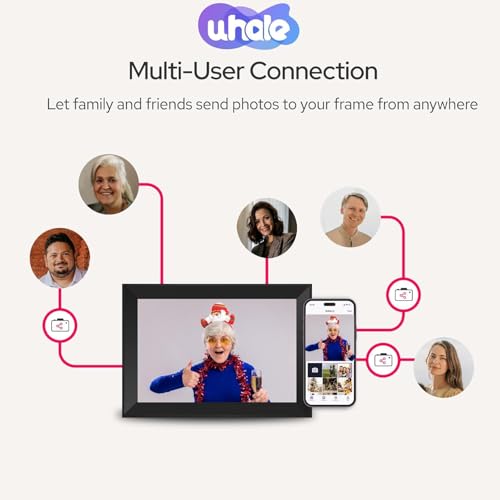 Uhale Digital Picture Frame 10.1 inch IPS Touch Screen Digital Photo Frame WiFi Enabled丨Wall Mountable丨Auto-Rotate Send Best Wishes via “Uhale ”App-for Families＆Friends or Grandparents Gift by Caxtonz - Image 5