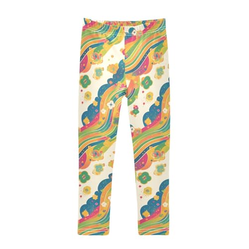 KLL Shamrock and Polka Dot Toddler Girls' Cotton Leggings Stretch Full Length Activewear Sports