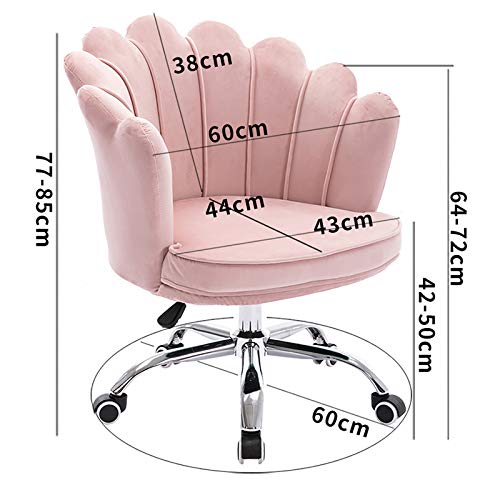 Chaise de bureau ergonomique pivotante moderne à dossier moyen pour chambre et salon
