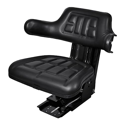 Vetnasa Asiento de Tractor con suspensión Negro Casa y jardín, Jardín, Accesorios para maquinaria de jardinería, Accesorios y Piezas para Tractores Negro 15,95 KG