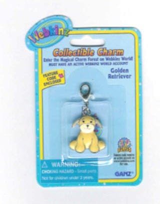 WebkinzCollectible Charm - GOLDEN RETRIEVER