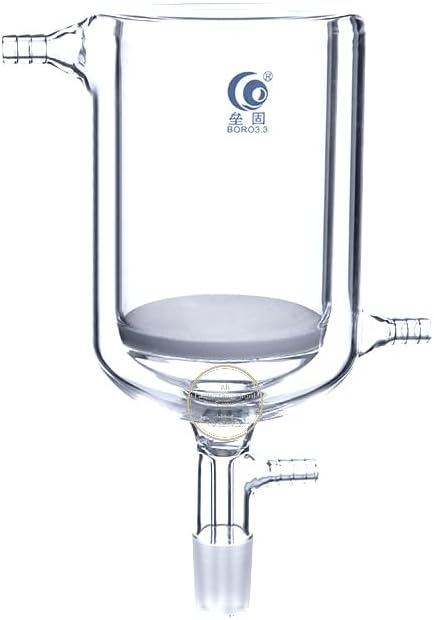 1PCS 100ml to 1000ml 24# High Borosilicate Glass Jacket Sand core Filter Funnel,G3 Glass Suction Funnel for Laboratory (Size : 1000ml)