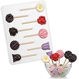 Assorted Flowers Lollipop Chocolate Candy Mold 229