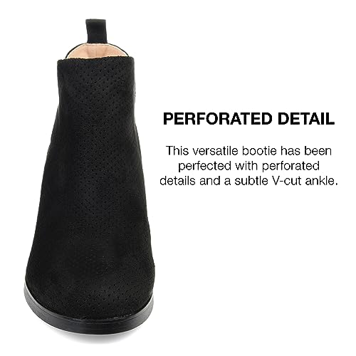 Journee Collection Womens Mylee Pull On Wedge Booties - 8.5 - Black4