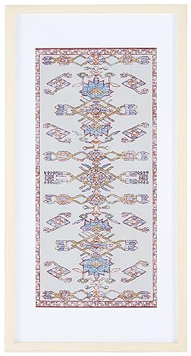 SAFAVIEH Home Collection Khadijah Blue/Orange 14 x 29-inch Bohemian Tribal