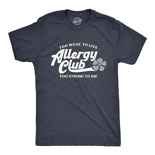 Mens Allergy Club T Shirt Funny Seasonal Pollen Allergies Joke