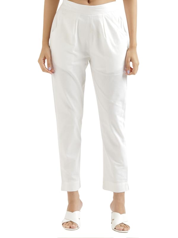 Image of SAADAA Women's Cotton Kurta Pant Set - | Soft, Breathable Fabric | Comfortable Daily Ethnic Wear