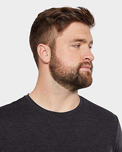 32 Degrees Mens Cool Quick Dry Active Basic Crew T-Shirt, Black Space Dye, X-Large #TOP2