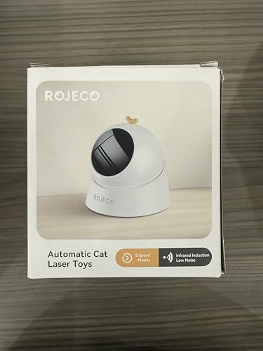 Katzenspielzeug, Interaktives Katzenspielzeug Elektrisch mit Magnetische 360°-Basis, Echt Zufällige Trajektorie, 3 Geschwindigkeitsstufen, Wiederaufladbare Katzen Spielzeug für Katzen/Kätzchen/Hunde