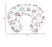 HNHUAMING Rainbow Nursing Pillow Cover, Breastfeeding Pillow Slipcover for Baby Girls/Boys, Soft Snug Fits On Newborn Feeding Pillow Case