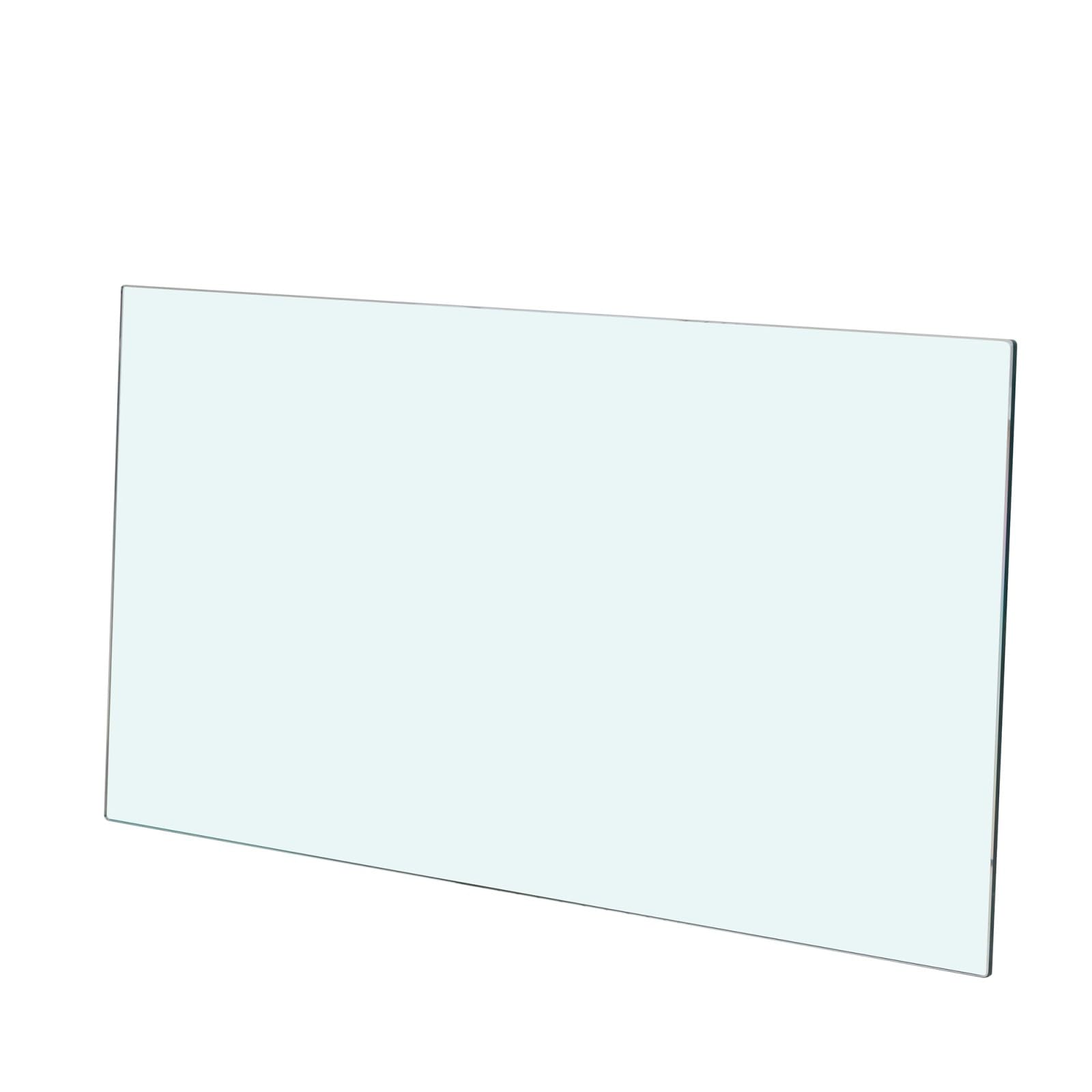 Tempered Glass Square Table Top 47.2 * 23.6 Inch Diameter, 3/8 Inch Thick, Heavy-Duty Safety Glass Circle for Dining Table, Desk, Patio Base Replacement-Clear