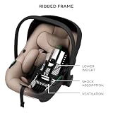 Kinderkraft ENDURA SAFE FX I-LITE fotelik dziecięcy z podstawą, i-Size, obrotowy, ISOFIX, ERGO PAD, system modułowy, waży tylko 3,2 kg, 5-punktowy pasek, od 0 do 12 lat, czarny