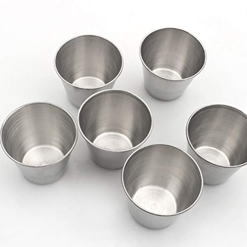 UPKOCH 16 peças de copos para shots de aço inoxidável, copo de conhaque portátil para garrafa de bar