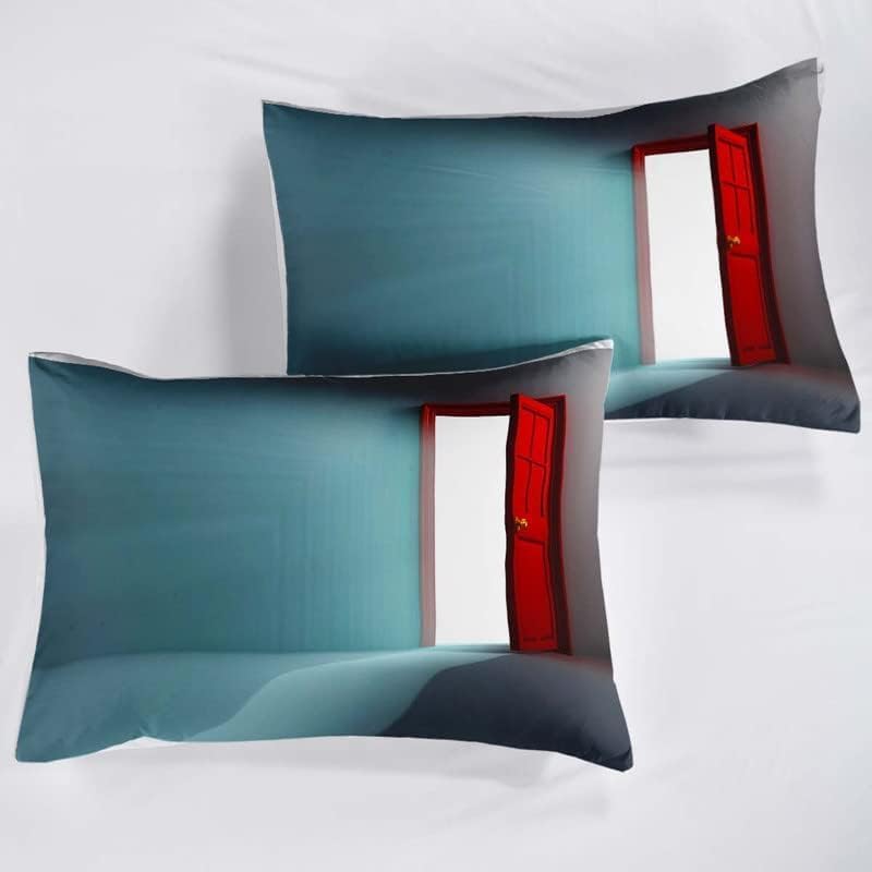 Housse de couette 240x260 microfibre imprimé 3D avec fermeture éclair k.6335