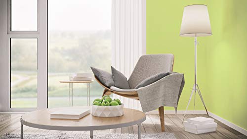 Removable Solid Wallpaper - Peel and Stick Paint - 23.5 inches Wide by 32 feet Long Roll (Willow Green 2.0)