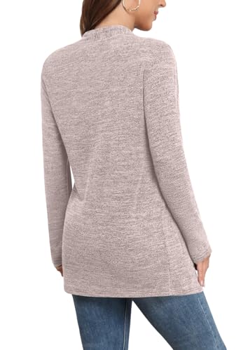 Image of Yincro Womens Lightweight Cardigan Long Sleeve Open Front Casual Sweater Cardigans with Pockets