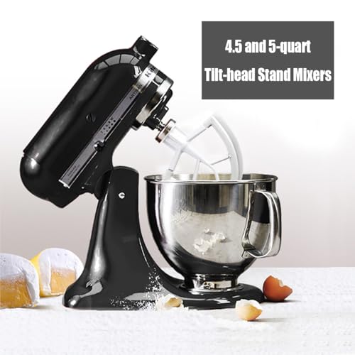 Image of Flex Edge Beater Compatible With KitchenAid 4.5 /5 Qt Tilt-Head Mixers,White