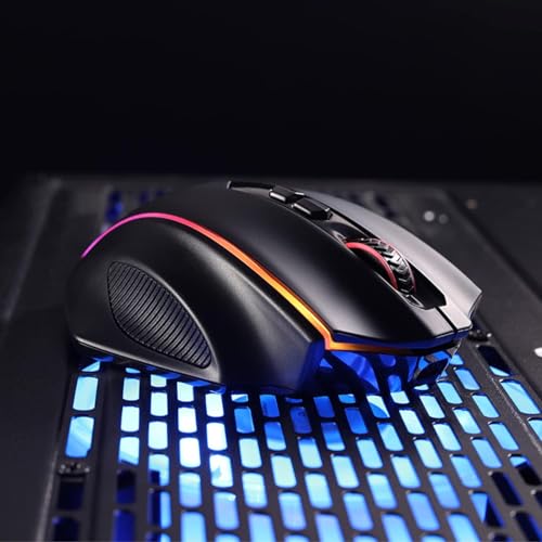 Redragon Mouse para jogos sem fio M686, mouse gamer com fio/sem fio de 16000 DPI com sensor profissional, capacidade de energia confiável de 45 horas, macro personalizável e luz de fundo... glide