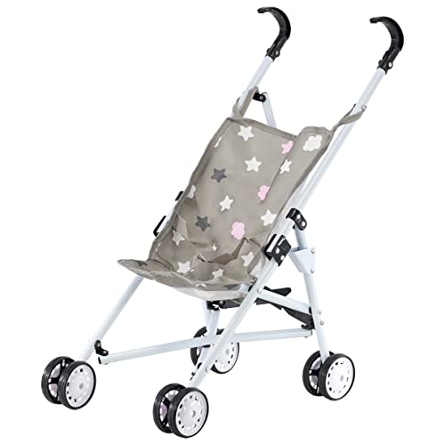 Dolls Foldable Stroller Buggy Jogger Baby Doll Pram Dolls Accessories Toy (Stars) Dolls Foldable Stroller Buggy Jogger Baby Doll Pram Dolls Accessories Toy (Stars)