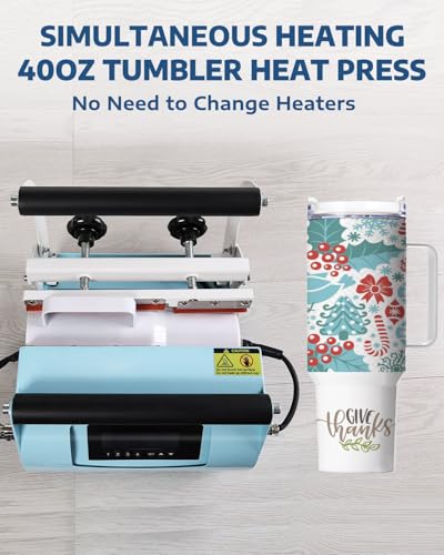 Machine de presse à chaleur double OFFNOVA sublimation gourde 40 oz - 3