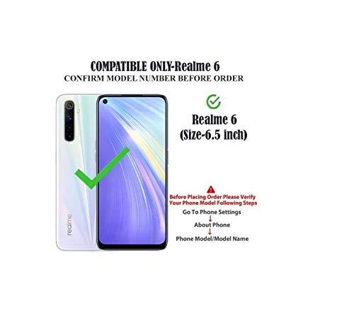 Image of COVERBLACK Rubber Silicone Back Cover for Realme 6i /Realme 6 - Transparent