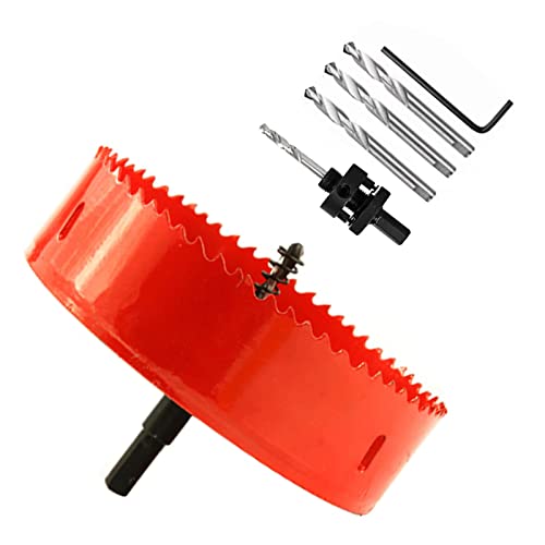 Astp&Fh Hole Saw (102Mm) Metal Wood Hole Saw Drill Bit Teeth Cutting For Smooth Cutting Of Wood Hole Boards, Corn Hole Boards, Thin Metal Plastic Fiber Boards #TOP2