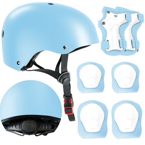 Kids Bike Helmet with Knee & Elbow Pads Set - Multi-Sport He