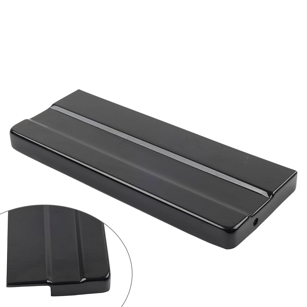 Lirun 1 Pc Battery Top Box Cover Aluminium Black For Harley Super Glide